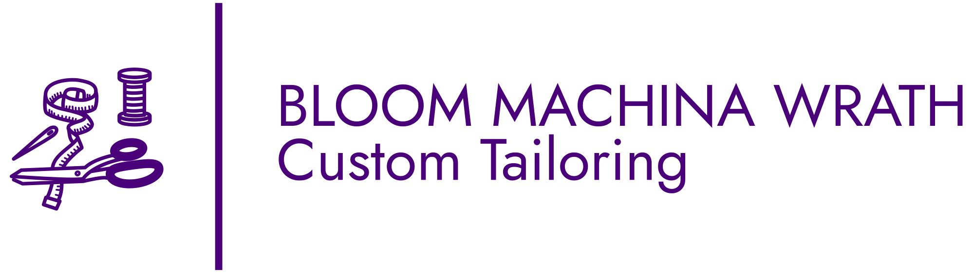 bloom machina wrath custom tailoring logo